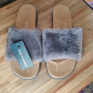 EMU Australia  Dove Gray Robe Slipper